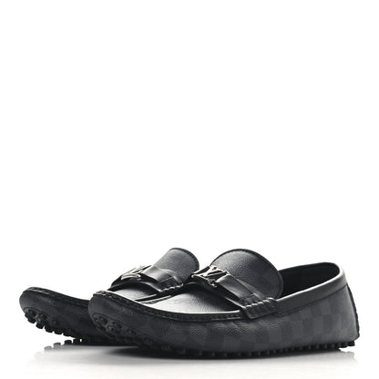 Louis Vuitton Damier Graphite Calfskin Mens Major Loafers 10 4 of 10