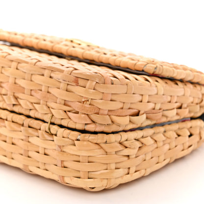 Gucci Glazed Wicker Mini Cestino Shoulder Bag Natural 10 of 11