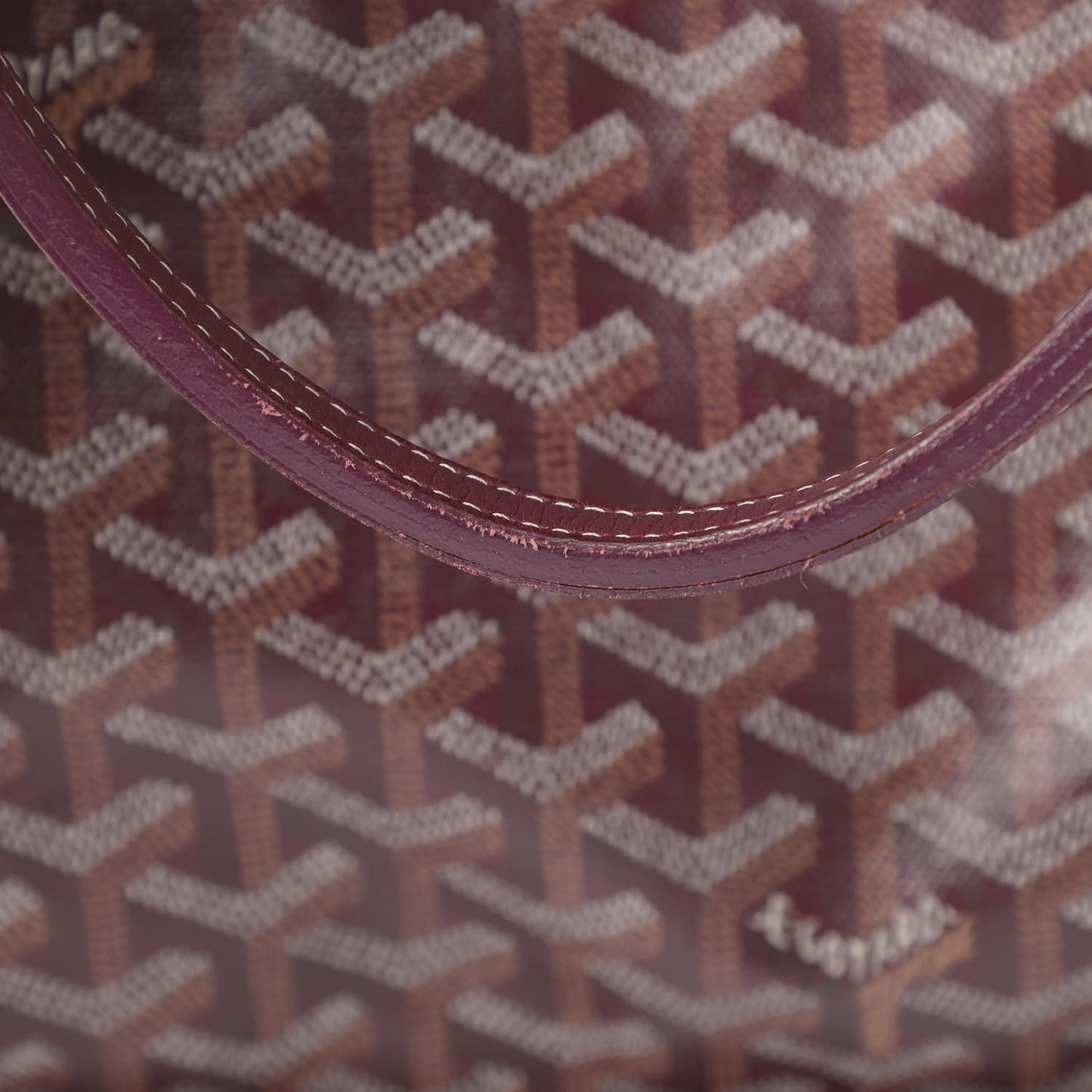Goyardine Reversible Anjou PM Burgundy