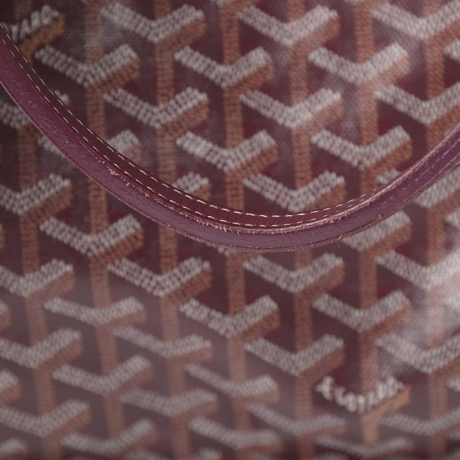 Goyard Goyardine Reversible Anjou PM Burgundy 23 of 24