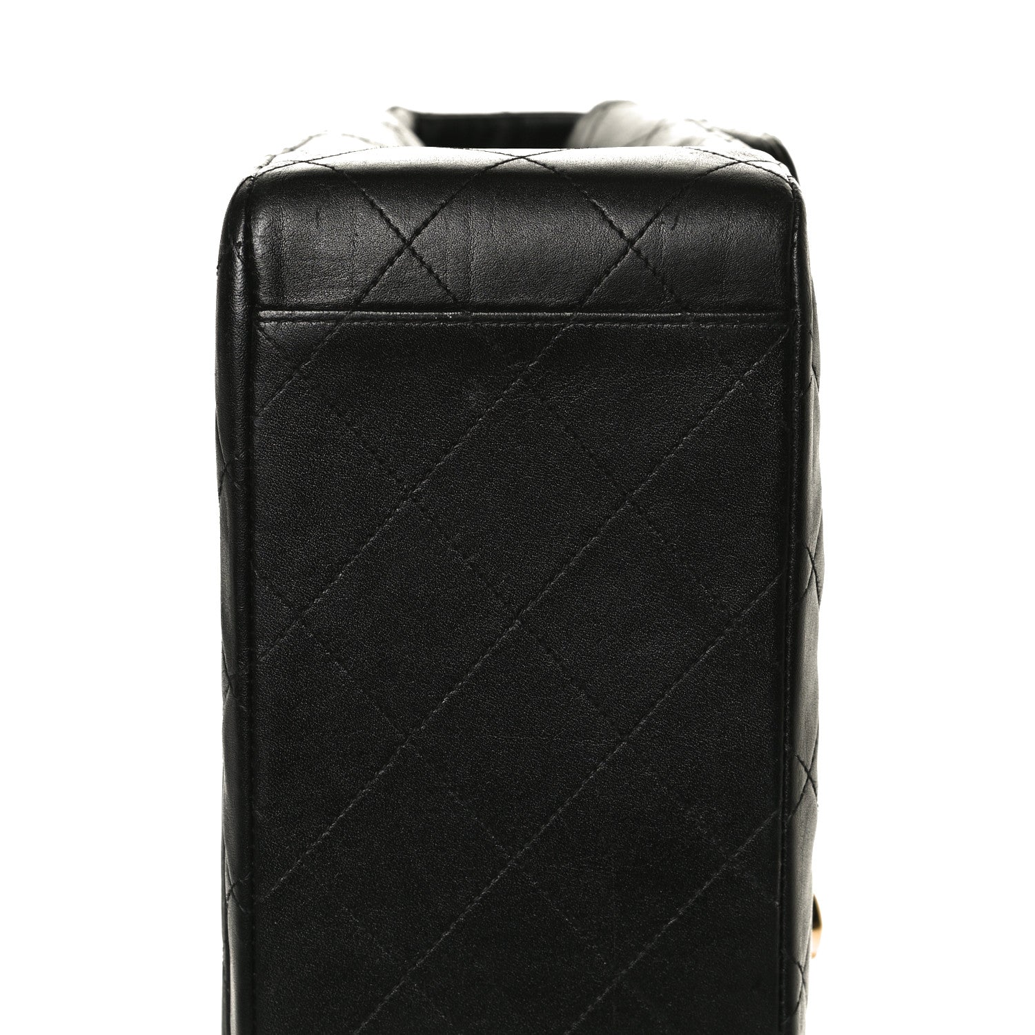 Chanel Lambskin Quilted XL Jumbo Single Flap Black 13 of 15