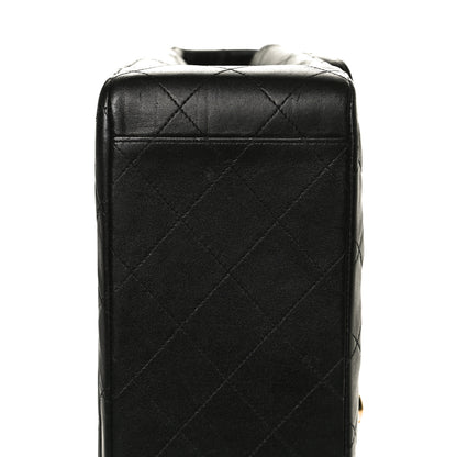 Chanel Lambskin Quilted XL Jumbo Single Flap Black 13 of 15