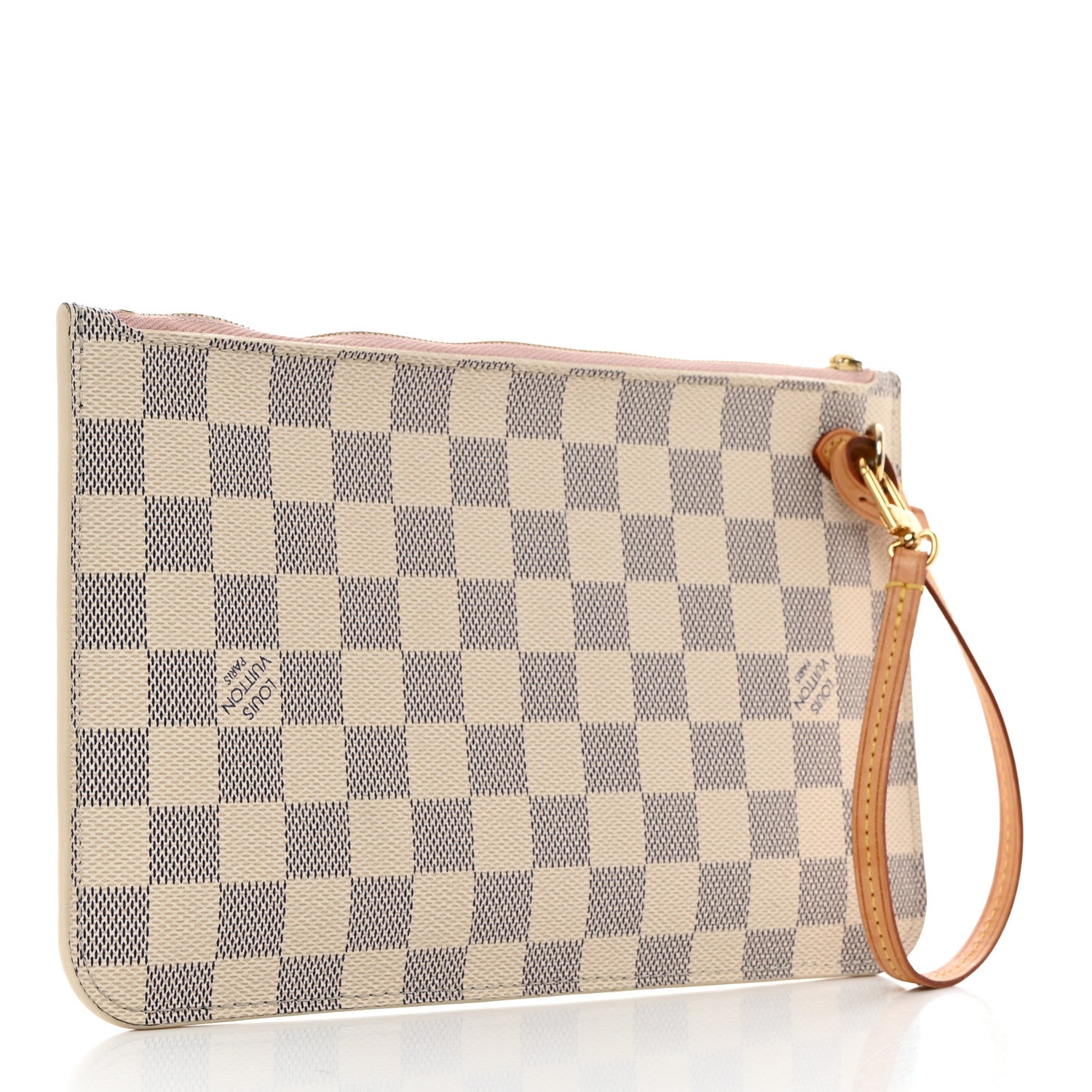 Louis Vuitton Damier Azur Neverfull MM GM Pochette Rose Ballerine 3 of 8