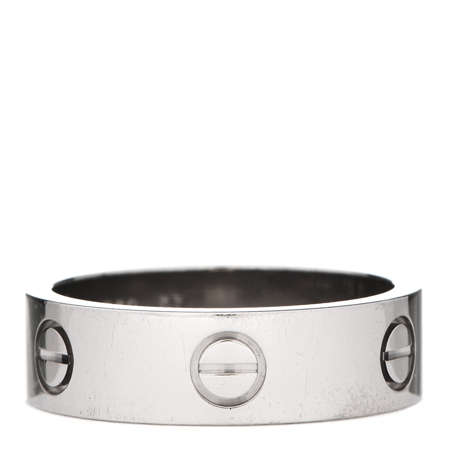 18K White Gold 5.5mm LOVE Ring 57 8