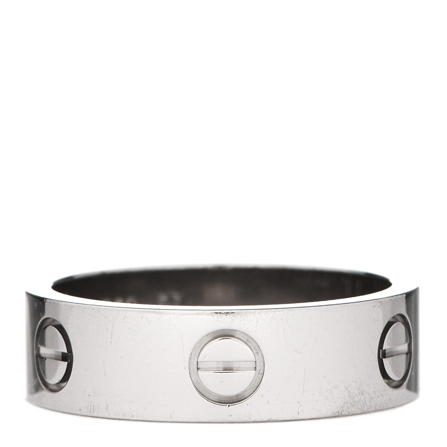 Cartier 18K White Gold 5.5mm LOVE Ring 57 8 1 of 5