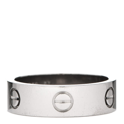 Cartier 18K White Gold 5.5mm LOVE Ring 57 8 1 of 5