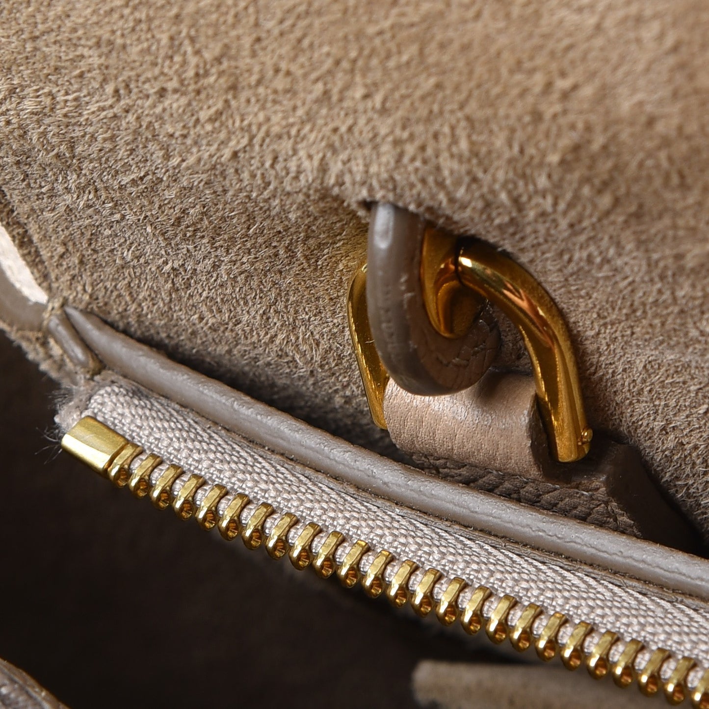 Grained Calfskin Mini Belt Bag Light Taupe