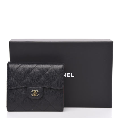 Chanel Caviar Quilted Compact Flap Wallet Black 11 of 11