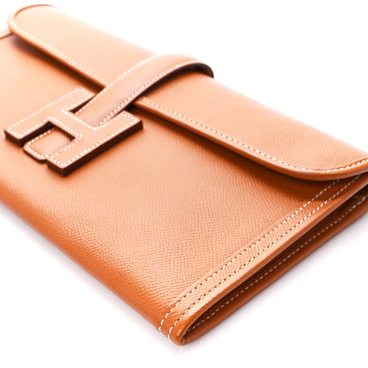 Hermes Epsom Jige Elan 29 Clutch Gold 9 of 10