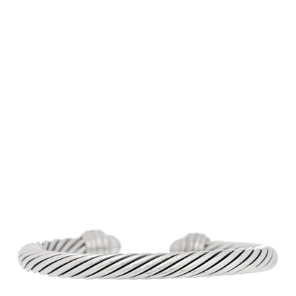 David Yurman Sterling Silver Diamond 7mm Cable Classics Bracelet 2 of 3