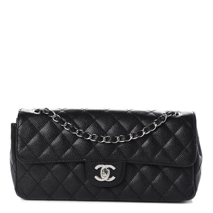 Chanel Caviar Quilted East West Flap Black 1 of 8