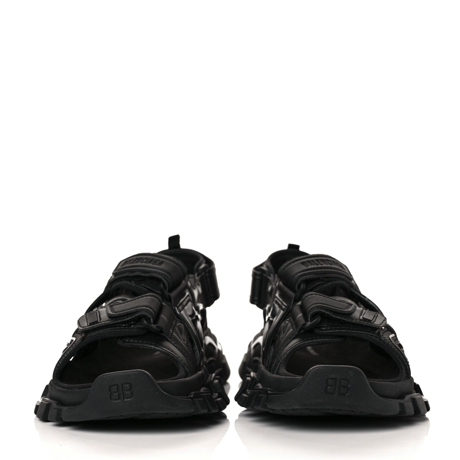 Balenciaga Neoprene Rubber Womens Track Sandals 37 Black 2 of 9