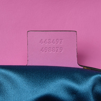 Gucci Velvet Matelasse Marquise Crystals Embroidered Small GG Marmont Shoulder Bag Malva 8 of 10