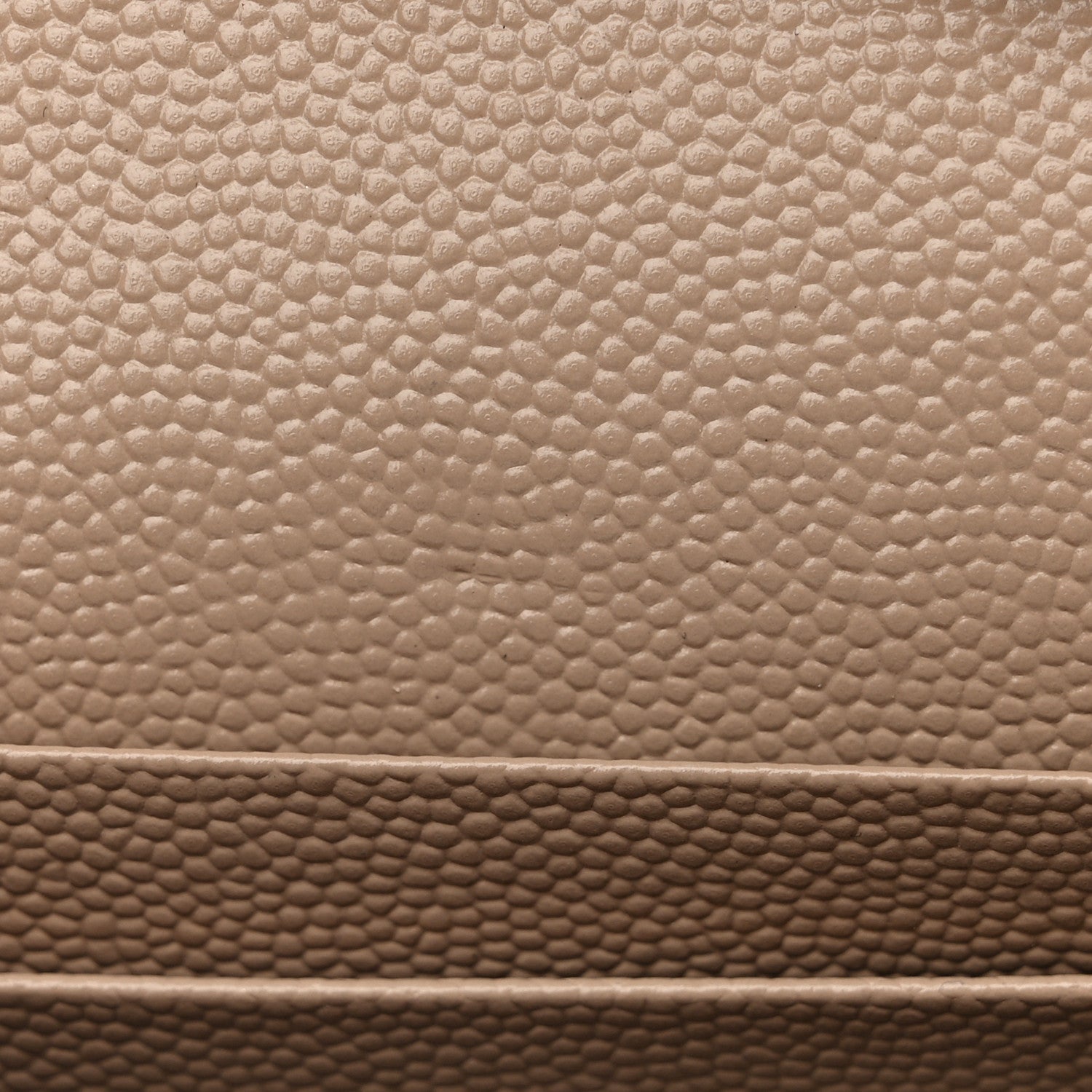 Saint Laurent Grain De Poudre Matelasse Chevron Monogram Chain Wallet Dark Beige 11 of 11