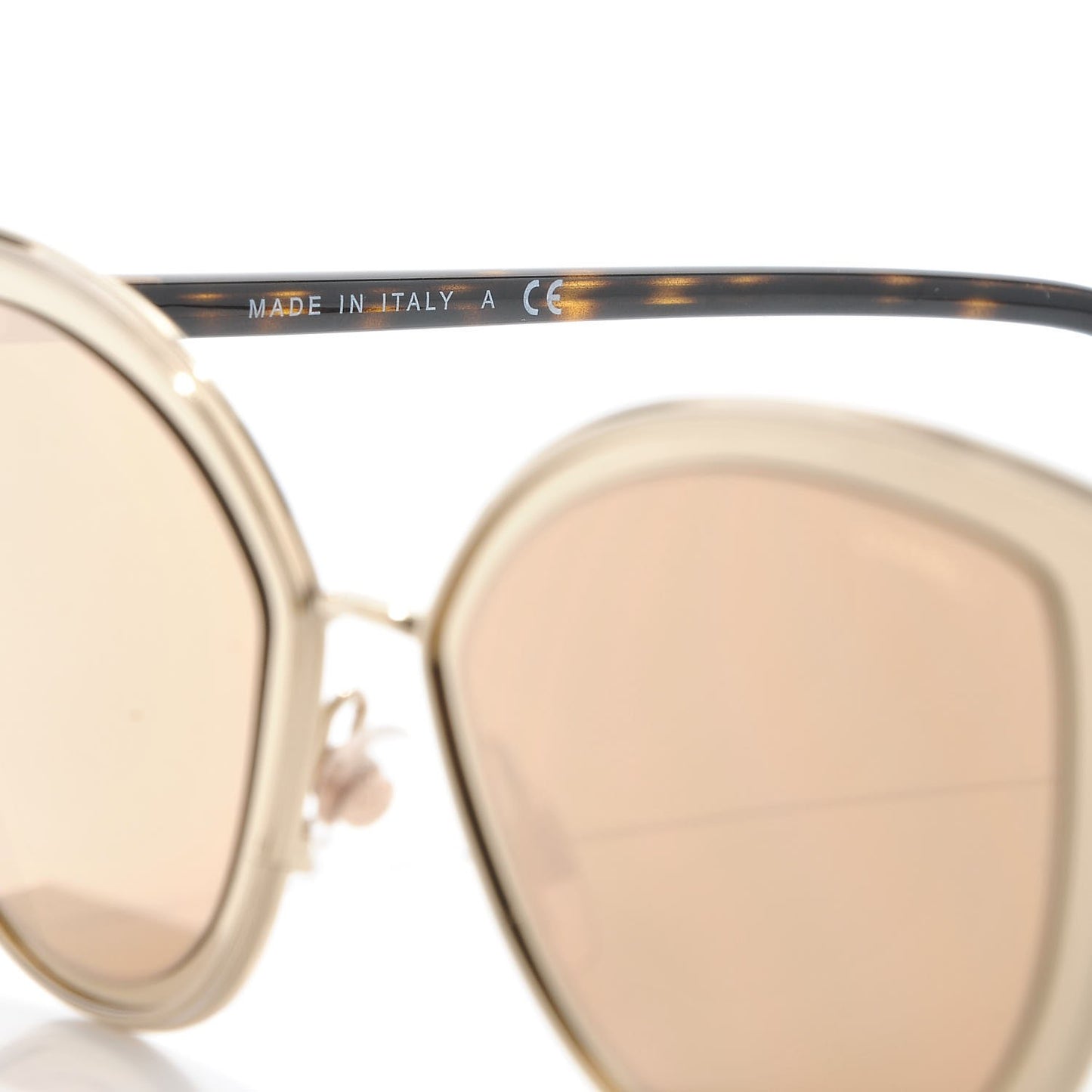 Metal Cat Eye Sunglasses 4222 Gold