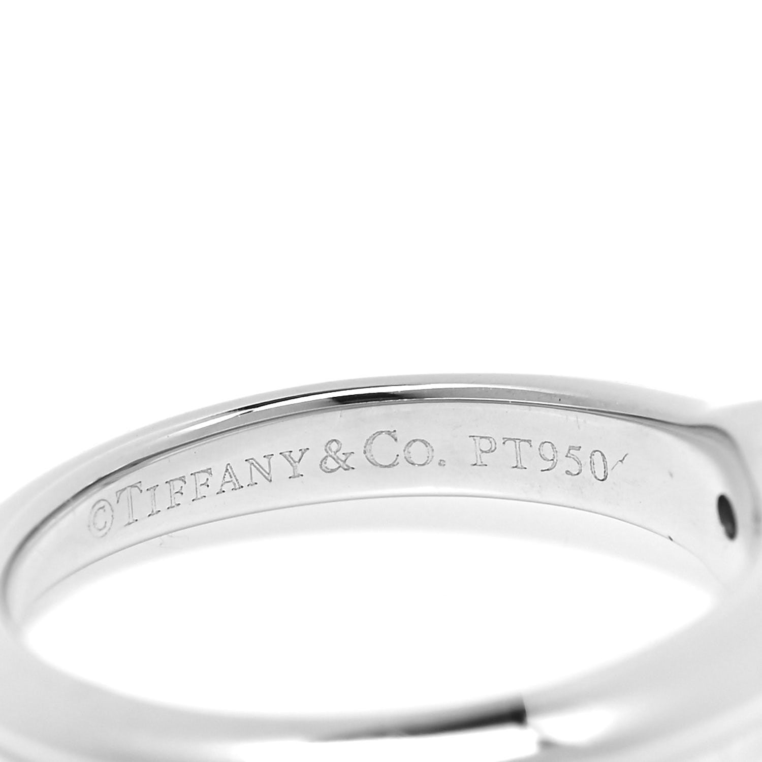 Tiffany Platinum Diamond .55ct Solitaire Engagement Ring 47 4 5 of 5