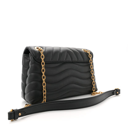 Louis Vuitton Calfskin LV New Wave Chain Bag Black 3 of 10