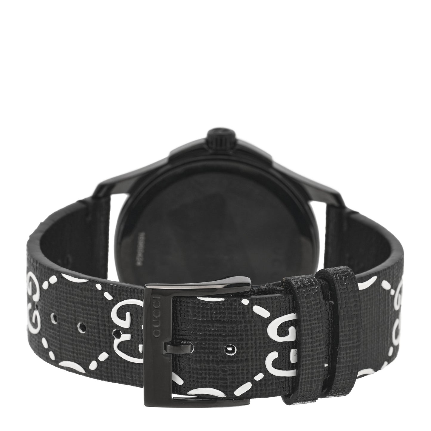 PVD Stainless Steel Canvas 38mm G-Timeless Ghost Quartz Watch Black
