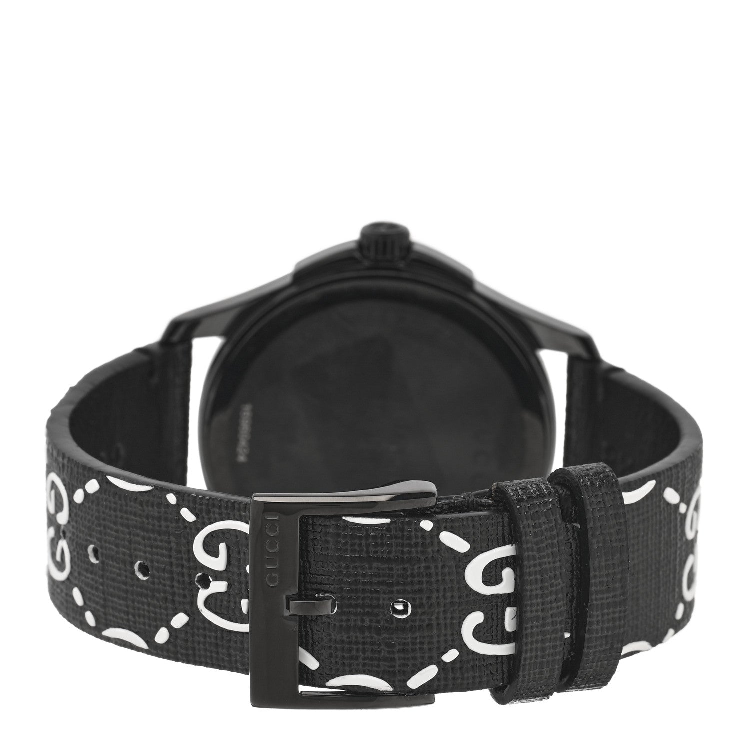 Gucci PVD Stainless Steel Canvas 38mm G-Timeless Ghost Quartz Watch Black 3 of 4