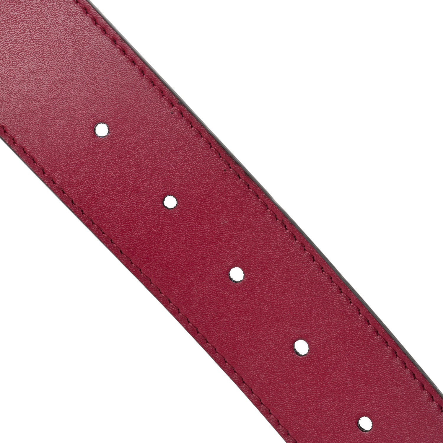 Fendi Vitello Liberty F is Fendi Bi-Color Reversible Belt 85 Black Cherry Nebula 7 of 8