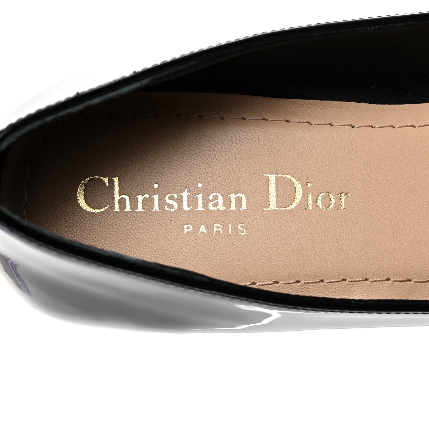 Christian Dior Patent Calfskin C'est Dior Ballet Flats 36.5 Black 6 of 9