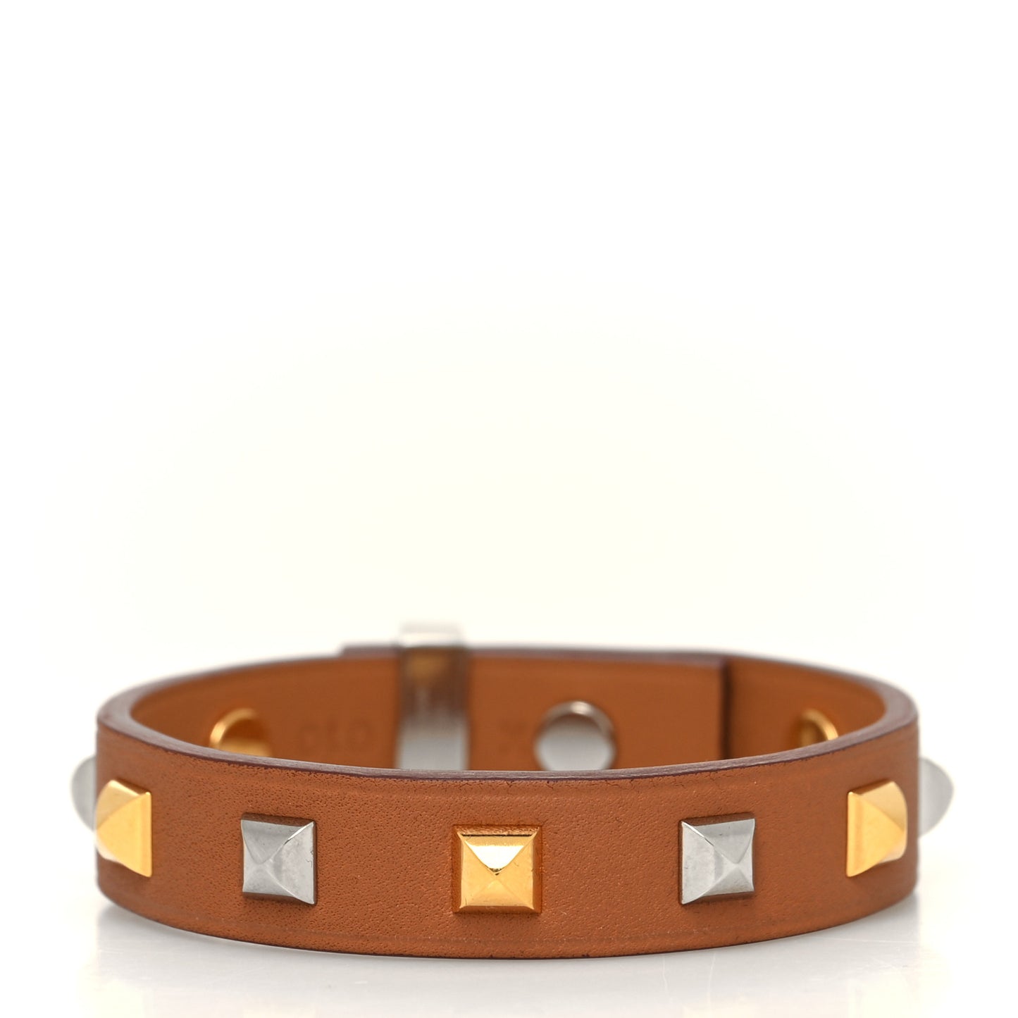 Swift Mini Dog Square Studded Bracelet T2 Gold