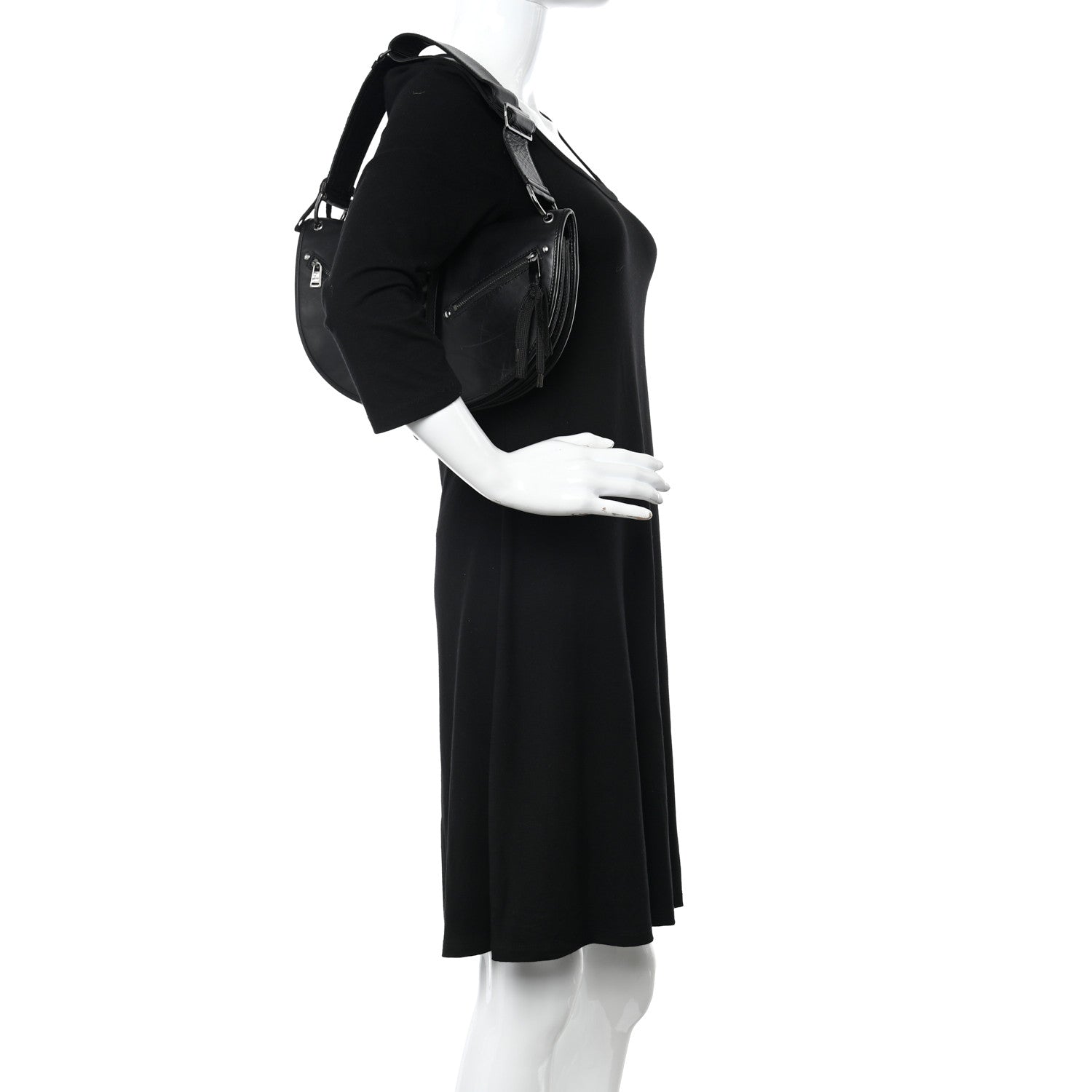 Christian Dior Lambskin Admit It Hobo Black 2 of 14