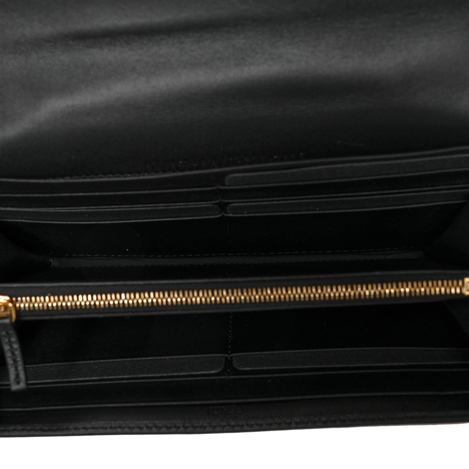 Fendi Nappa Matisse FF Embossed Continental Wallet Black 5 of 9
