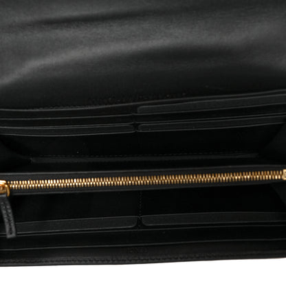 Fendi Nappa Matisse FF Embossed Continental Wallet Black 5 of 9