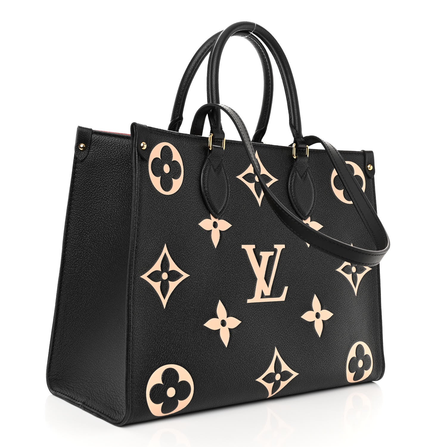Louis Vuitton Empreinte Monogram Giant Onthego MM Black Beige 3 of 10