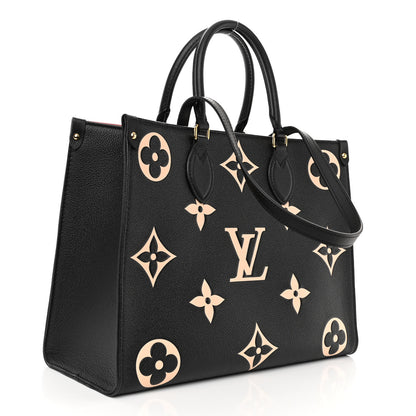 Louis Vuitton Empreinte Monogram Giant Onthego MM Black Beige 3 of 10