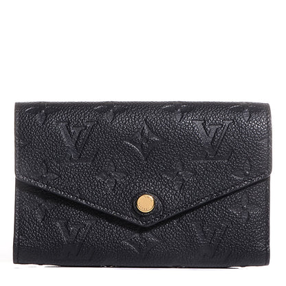 Louis Vuitton Empreinte Compact Curieuse Wallet Black 1 of 8
