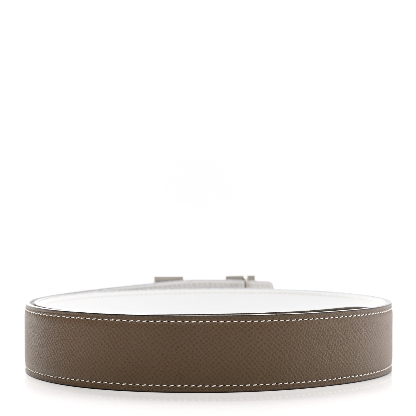 Epsom 32mm H Belt 80 Etoupe White
