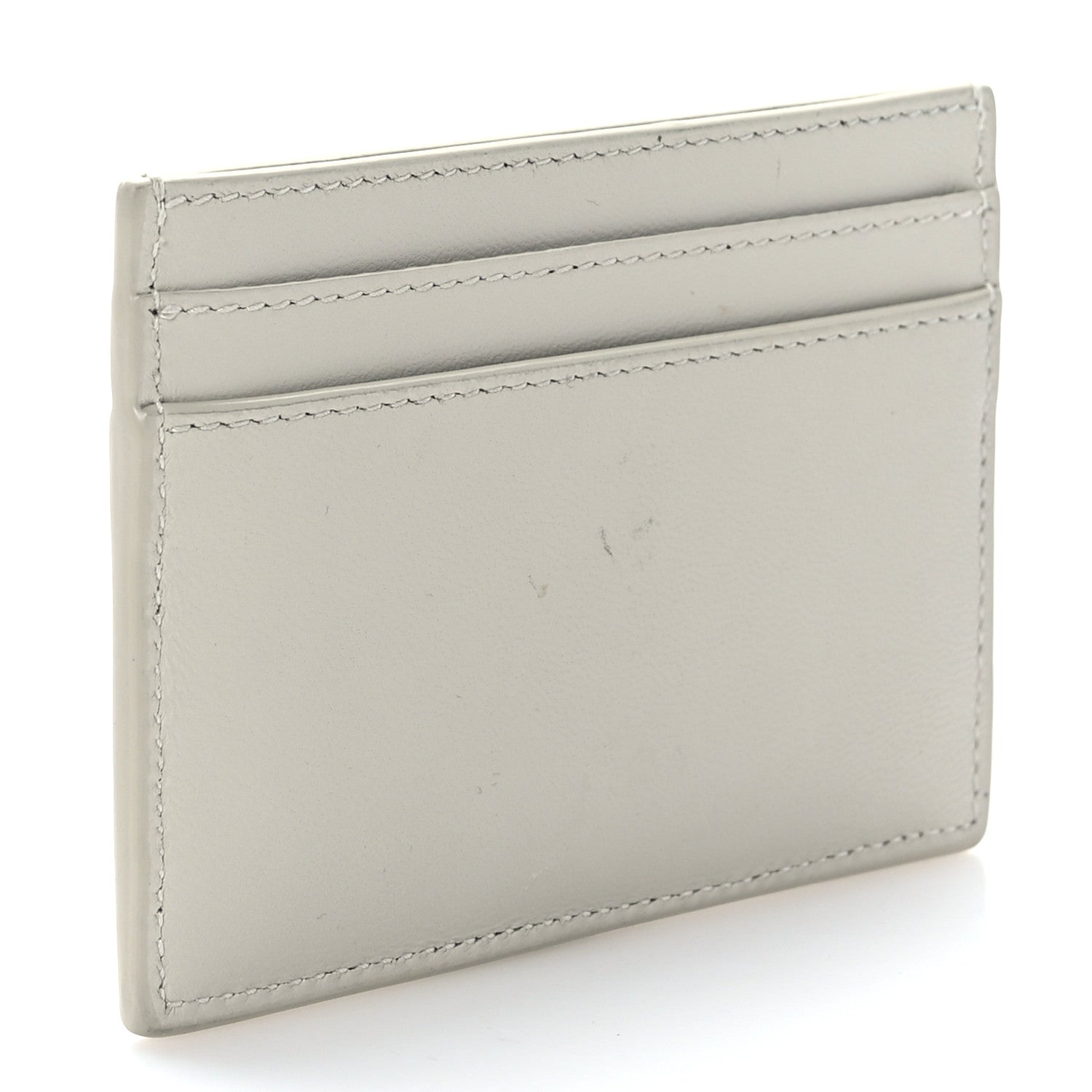 Saint Laurent Calfskin Monogram Cassandre Credit Card Case Blanc Vintage 3 of 8