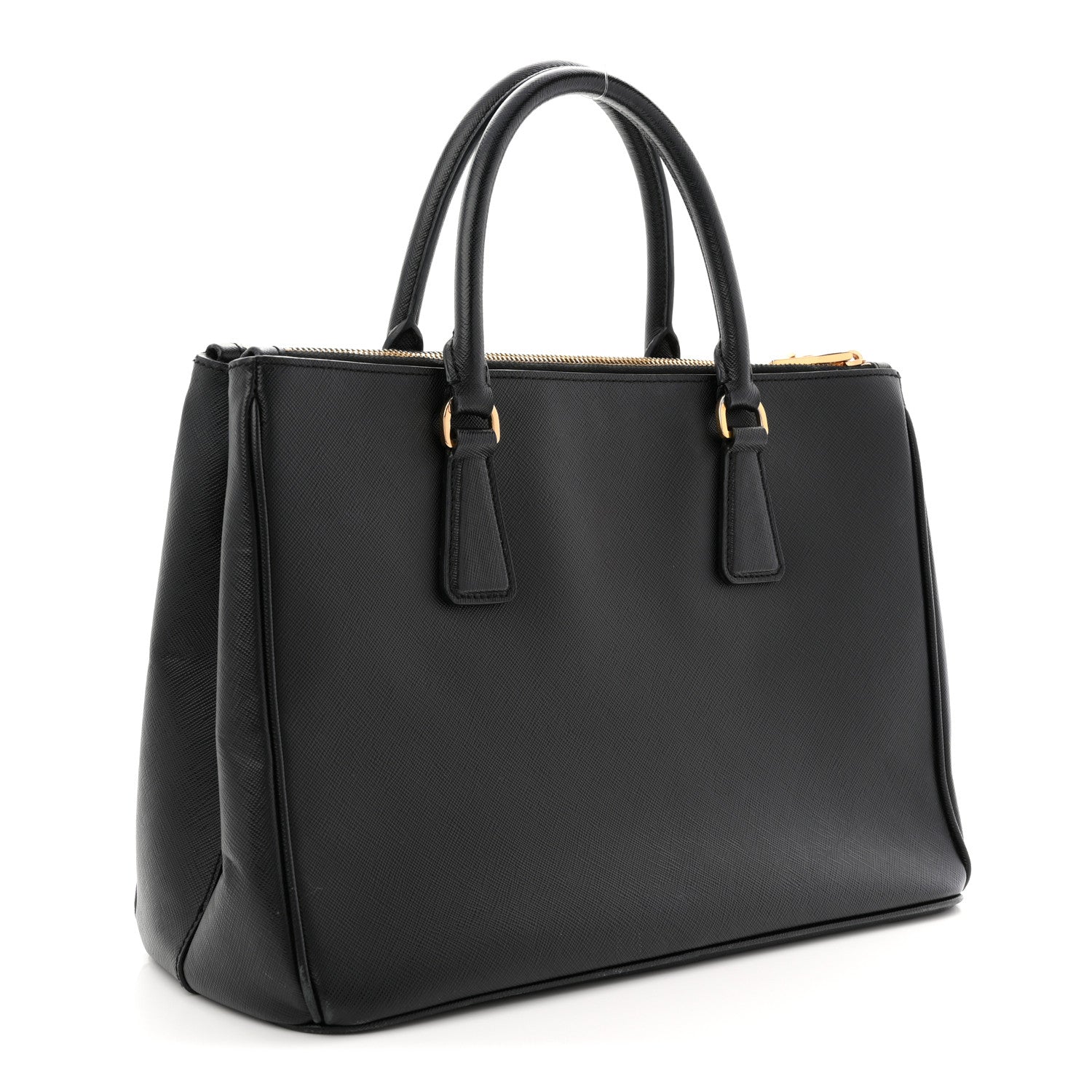 Prada Saffiano Medium Galleria Double Zip Tote Black 2 of 14