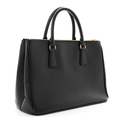 Prada Saffiano Medium Galleria Double Zip Tote Black 2 of 14