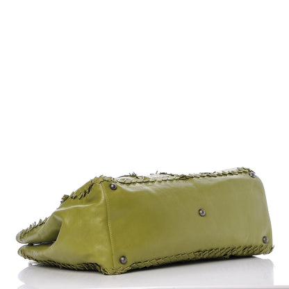 Bottega Veneta Nappa Fringe Intrecciato Tote Green 4 of 12