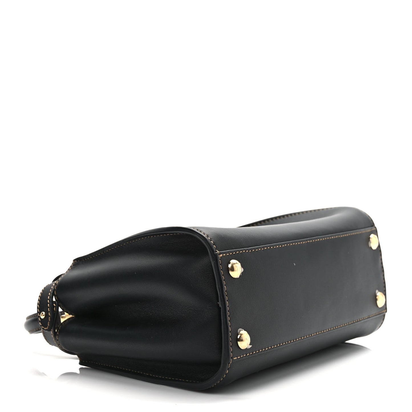 Vitello King Canvas Chinese New Year Tiger Embroidered Mini Peekaboo Iconic Satchel Black Dark Yellow