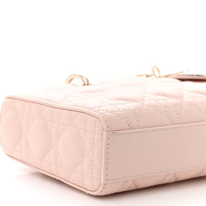 Christian Dior Lambskin Cannage Medium Lady D-Joy Light Pink 9 of 13