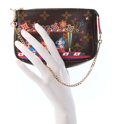 Louis Vuitton Monogram 2020 Christmas Animation Bumper Cars Mini Pochette Accessories Coquelicot 2 of 8