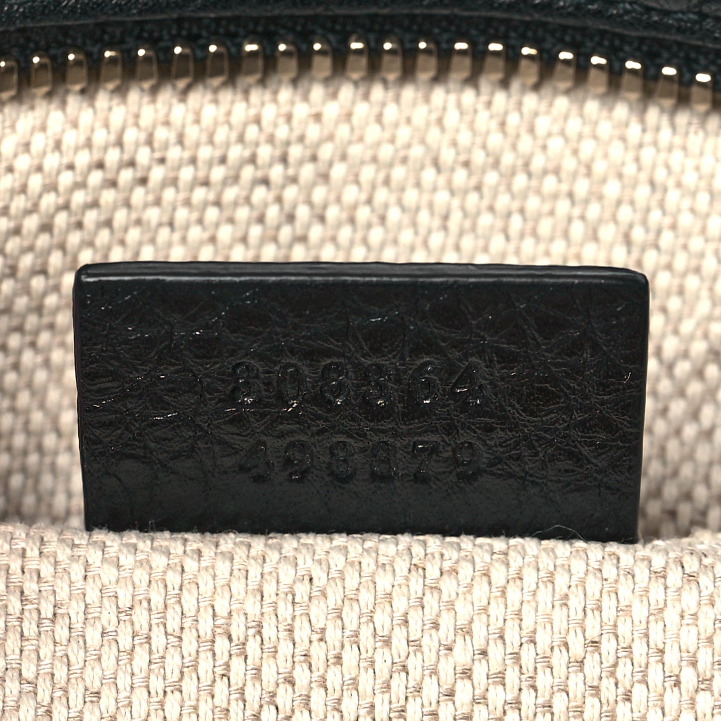 Pebbled Calfskin Small Soho Disco Bag Black