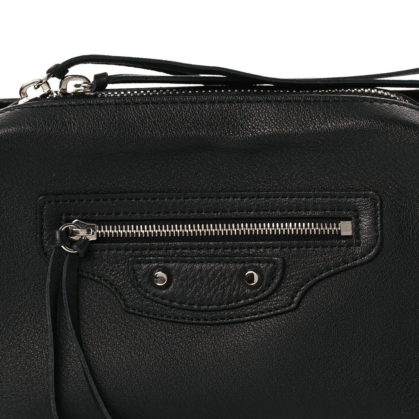 Calfskin Papier Belt Bag Black