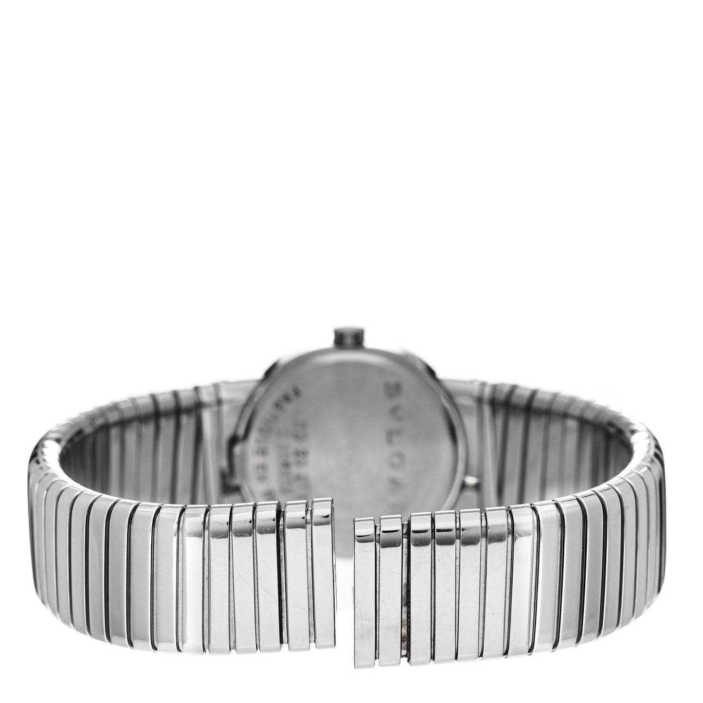 Stainless Steel Diamond 23mm Tubogas Quartz Watch Black