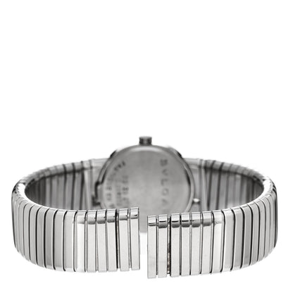 Bulgari Stainless Steel Diamond 23mm Tubogas Quartz Watch Black 3 of 4