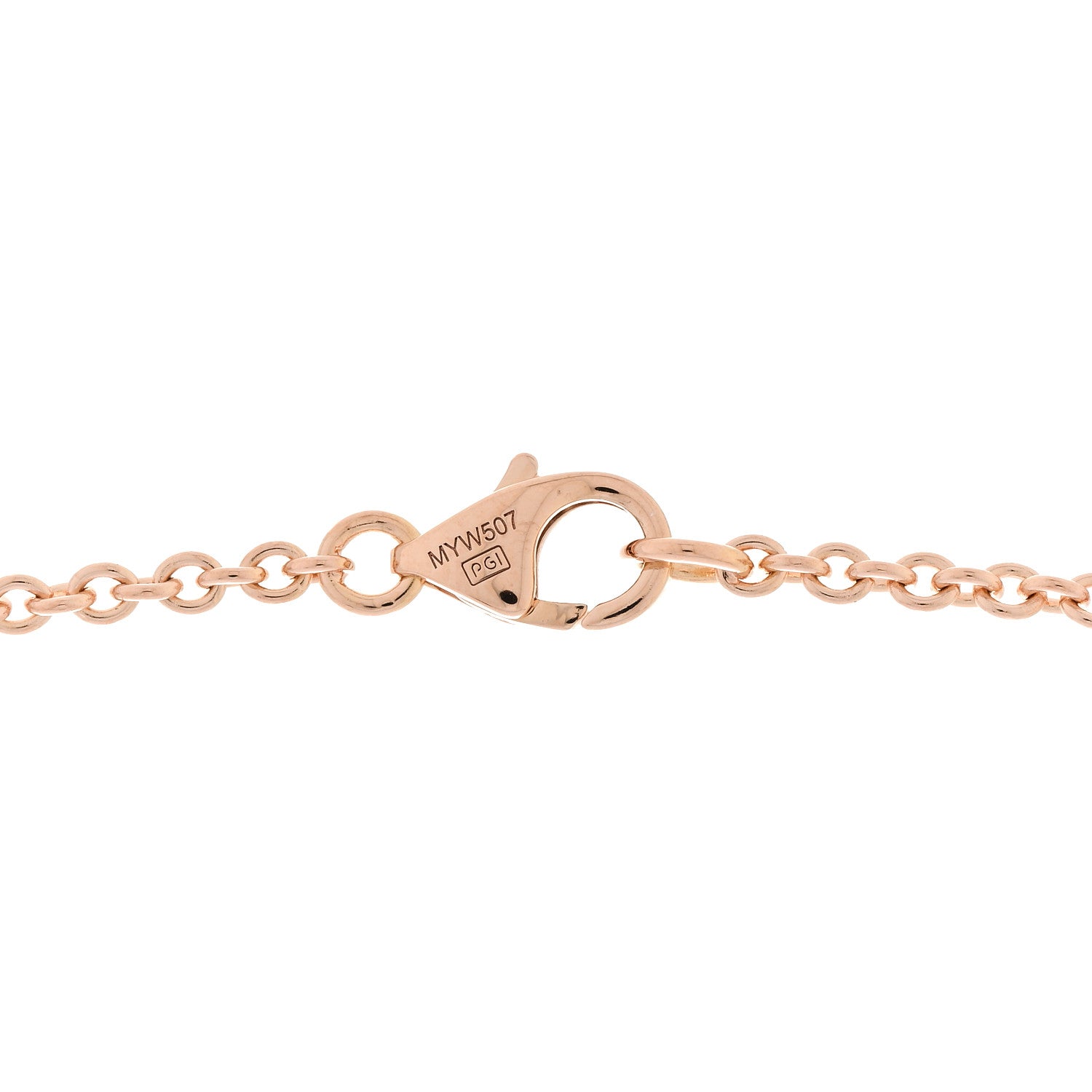 Cartier 18K Pink Gold Interlocking LOVE Necklace 4 of 5