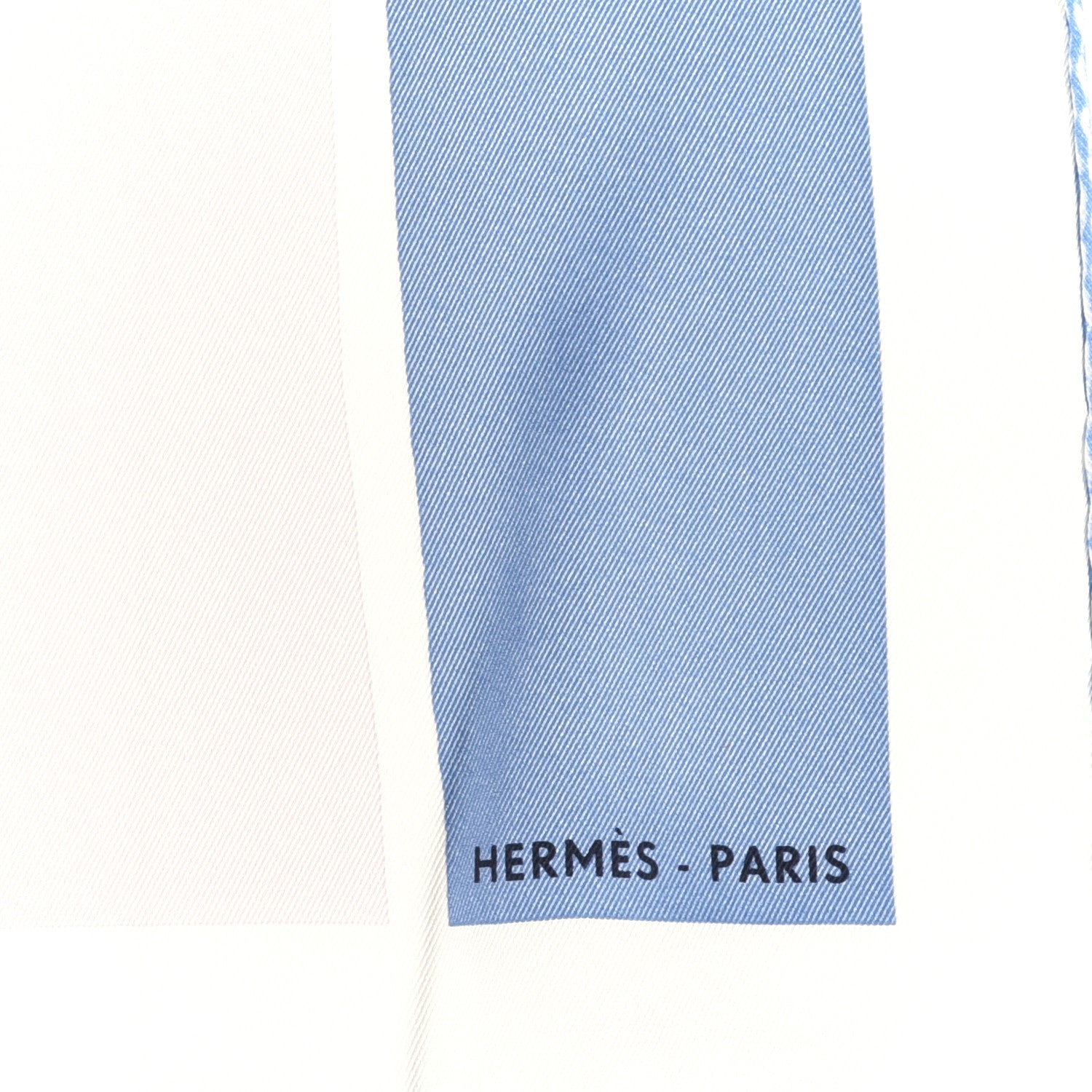 Hermes Silk Swinging Saint Germain Scarf 70 Bleu Jean Rose White 3 of 5