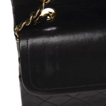Chanel Lambskin Quilted Medium Double Flap Black 11 of 11
