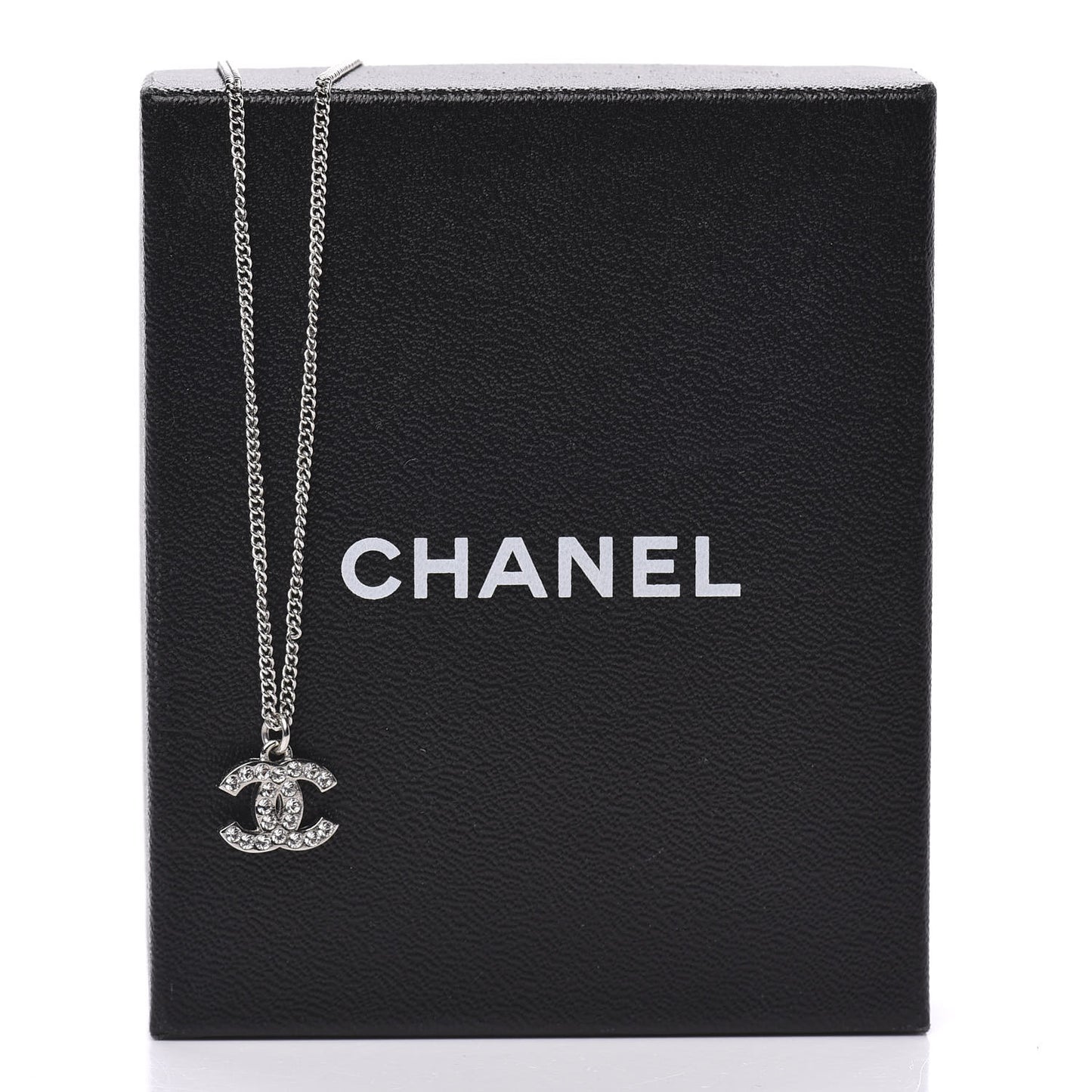 Crystal CC Necklace Silver