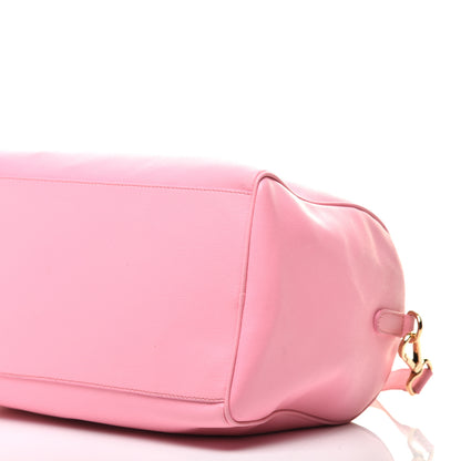 Versace Saffiano Calfskin Palazzo Duffle Bag Light Pink 8 of 12