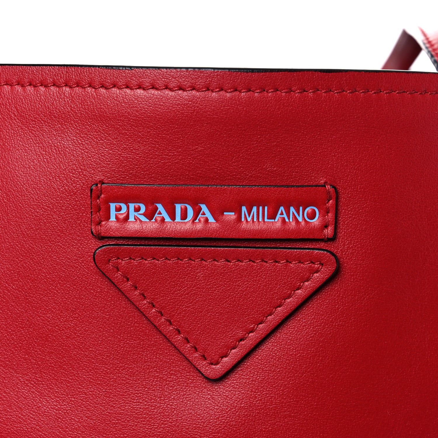 Prada City Calfskin Shopping Tote Red 23 of 24